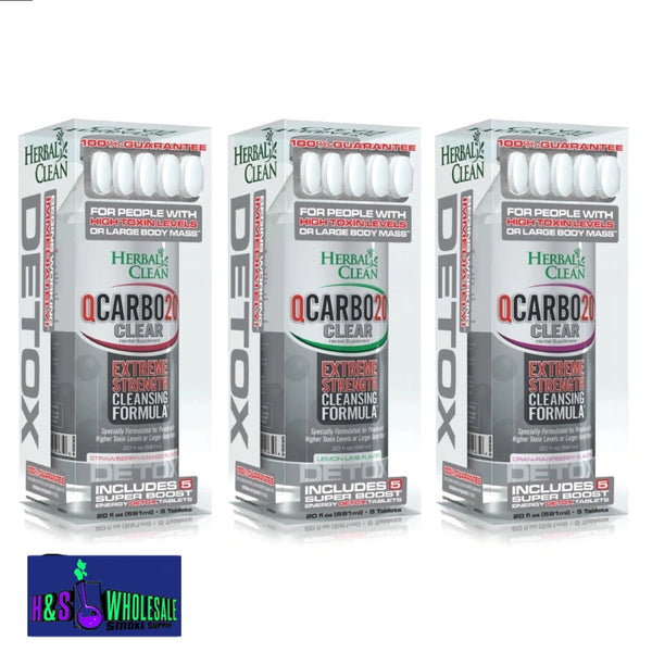 Herbal clean Qcarbo20 detox - Premium  from H&S WHOLESALE - Just $10.50! Shop now at H&S WHOLESALE