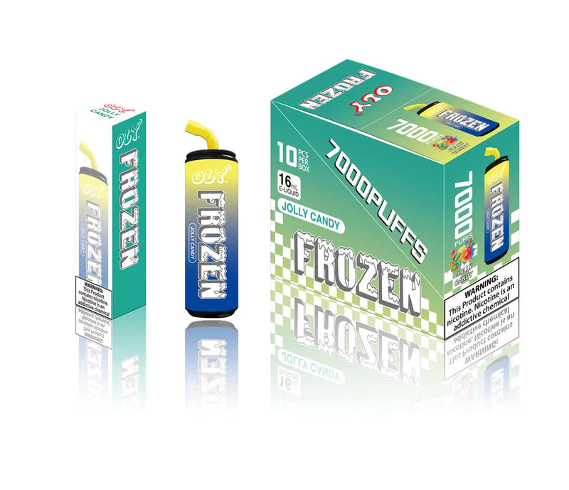 OLY Frozen 7000 Puffs 16ml 5% nic rechargeable 10ct box - Premium  from H&S WHOLESALE - Just $80.00! Shop now at H&S WHOLESALE