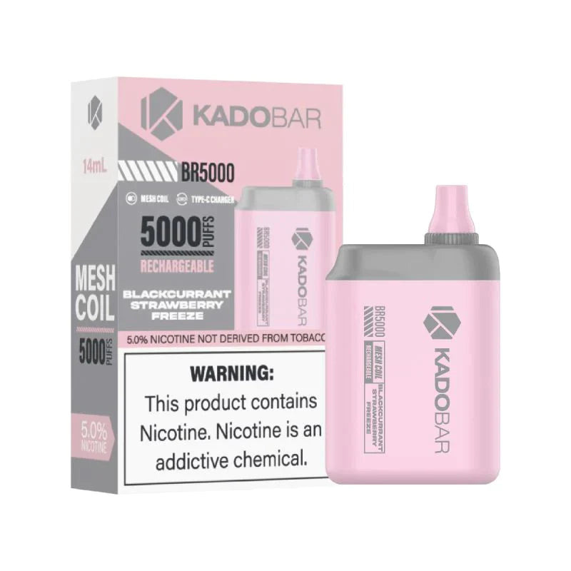 KADO Bar BR5000 puffs disposables vape 5ct box - Premium  from H&S WHOLESALE - Just $37.50! Shop now at H&S WHOLESALE
