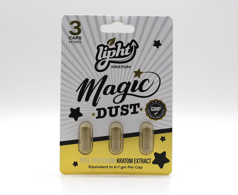 LIPHT Kratom Magic Dust 3 Capsules 12ct box - Premium  from H&S WHOLESALE - Just $139.00! Shop now at H&S WHOLESALE