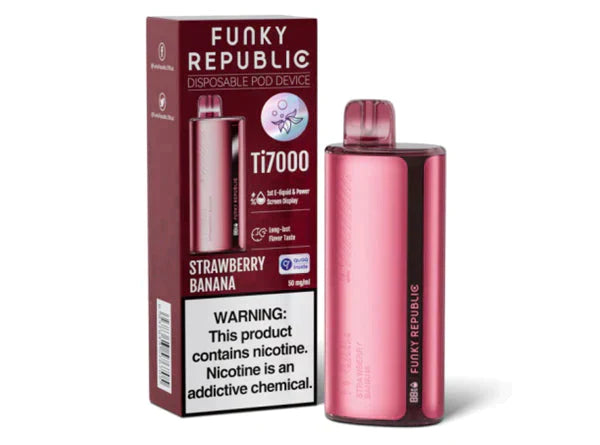 Funky Republic 5% NIC TI7000 Puffs 17ML 5ct Disposable Vapw - Premium Coming soon from Coming soon - Just $45! Shop now at H&S WHOLESALE