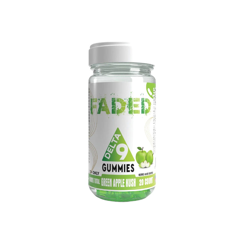 Faded Delta 9 800mg 20ct Gummies Jar - Premium  from H&S WHOLESALE - Just $16.00! Shop now at H&S WHOLESALE