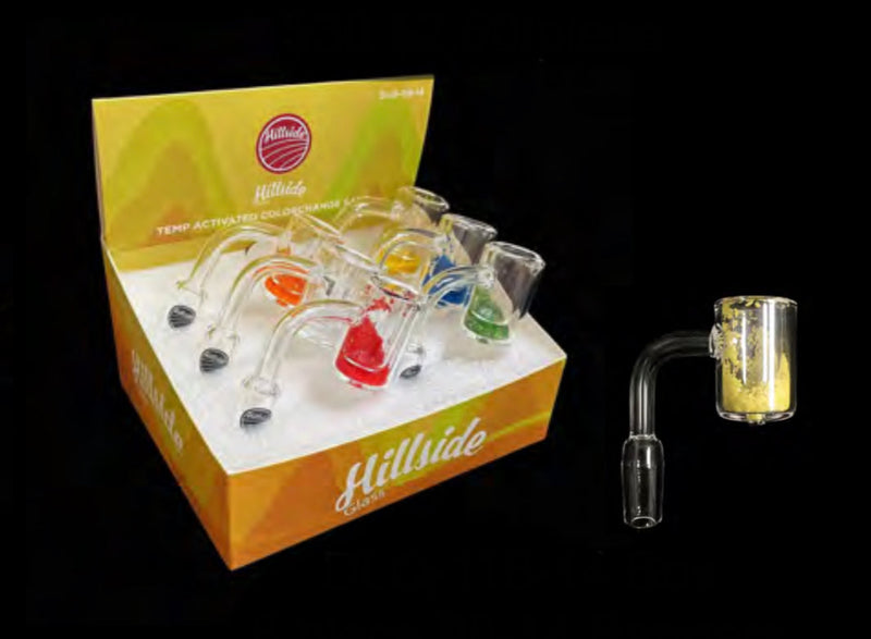 HillSide 6Ct display glass Banger with colored sand DLQ-118-14 Yellow box ￼ - Premium  from H&S WHOLESALE - Just $36! Shop now at H&S WHOLESALE