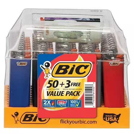 Bic lighter 50+3 - Premium  from H&S WHOLESALE - Just $49.99! Shop now at H&S WHOLESALE