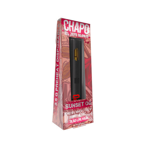 Chapo El Jefe Elend 3.5g Live Resin THC-B & HHC-P & THC-P & HXY-8 Disposable Vape 1ct - Premium  from H&S WHOLESALE - Just $18.00! Shop now at H&S WHOLESALE