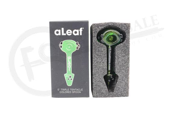 ALEAF 5’’ Triple Tentacle Colored Spoon 1ct - Premium  from H&S WHOLESALE - Just $12.00! Shop now at H&S WHOLESALE