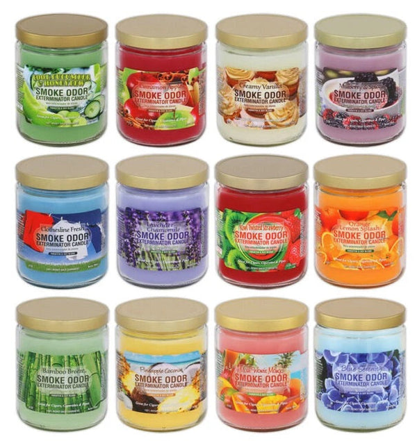 Smoke odor exterminator candle 13oz - Premium  from H&S WHOLESALE - Just $5.99! Shop now at H&S WHOLESALE
