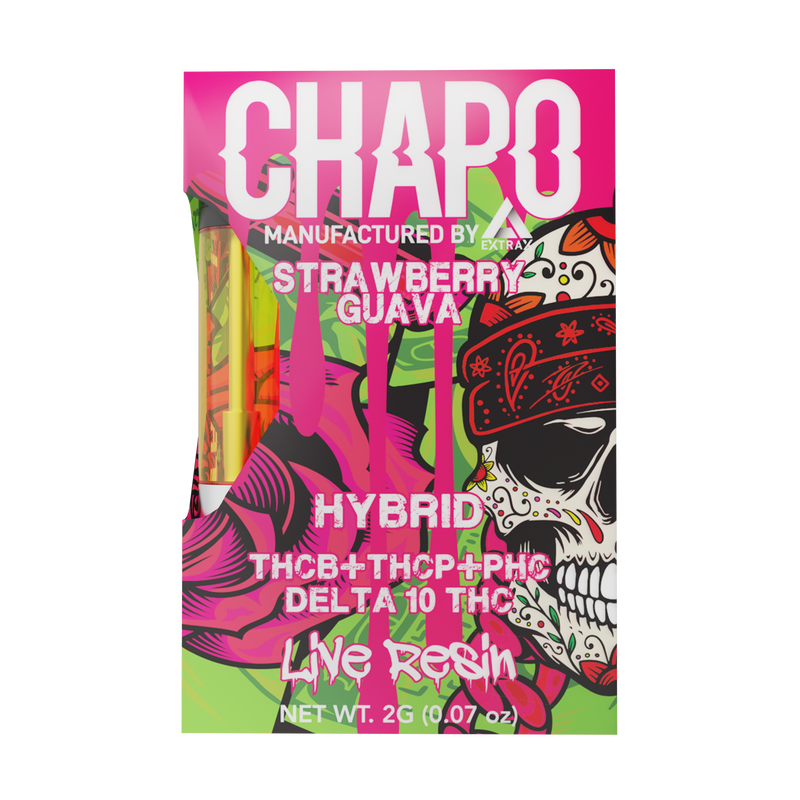 Chapo by Extrax 2g Live Resin THC-B & THC-P & PHC & D10 cartridges 1ct - Premium  from H&S WHOLESALE - Just $12.00! Shop now at H&S WHOLESALE