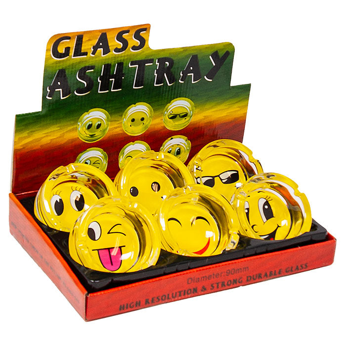 glass ashtray 6ct - Premium  from H&S WHOLESALE - Just $12.00! Shop now at H&S WHOLESALE