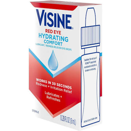 Visine Red Eye Hydrating 6ct 0.28oz - Premium  from H&S WHOLESALE - Just $18.00! Shop now at H&S WHOLESALE