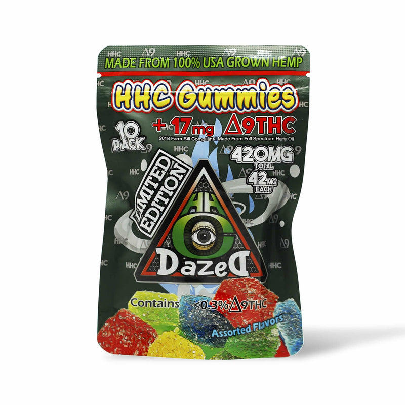 Dazed HHC delta 9 gummies 420mg 10ct - Premium  from H&S WHOLESALE - Just $12.00! Shop now at H&S WHOLESALE