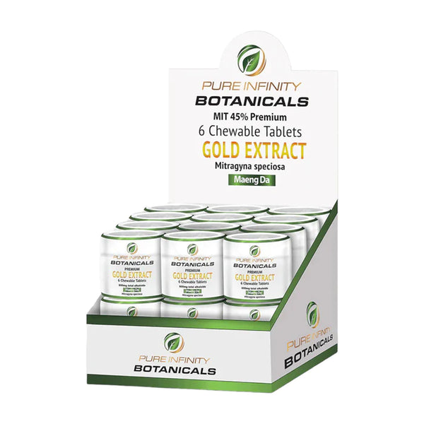 Pure Infinity Gold Kratom Extract Chewables Display of 18ct - Premium  from H&S WHOLESALE - Just $270.00! Shop now at H&S WHOLESALE