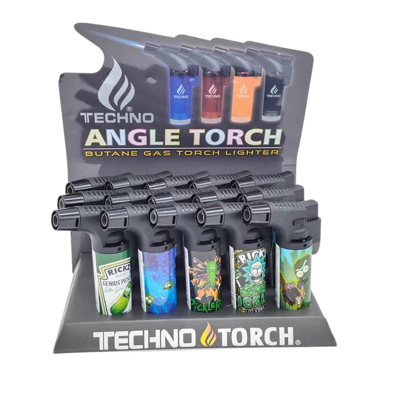 Techno Angle Torch Butane Gas Torch Lighter 15ct - Premium  from H&S WHOLESALE - Just $30.00! Shop now at H&S WHOLESALE