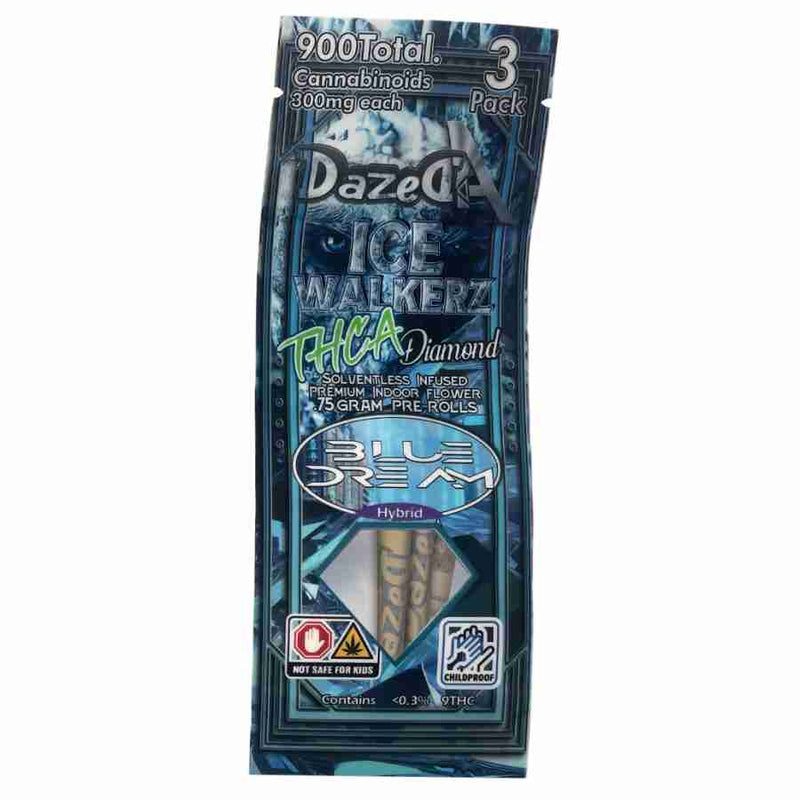 DazedA THC-A Diamond 3pk Preroll 900mg 2.25g A preroll 10ct - Premium  from H&S WHOLESALE - Just $90.00! Shop now at H&S WHOLESALE