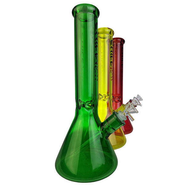 Chill Glass - 14" Full Color Beaker Water Pipe - with 14M Bowl - Premium  from H&S WHOLESALE - Just $30.00! Shop now at H&S WHOLESALE