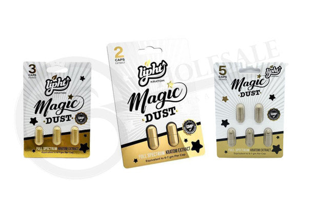 LIPHT Kratom Magic Dust 3 Capsules 12ct box - Premium  from H&S WHOLESALE - Just $139.00! Shop now at H&S WHOLESALE