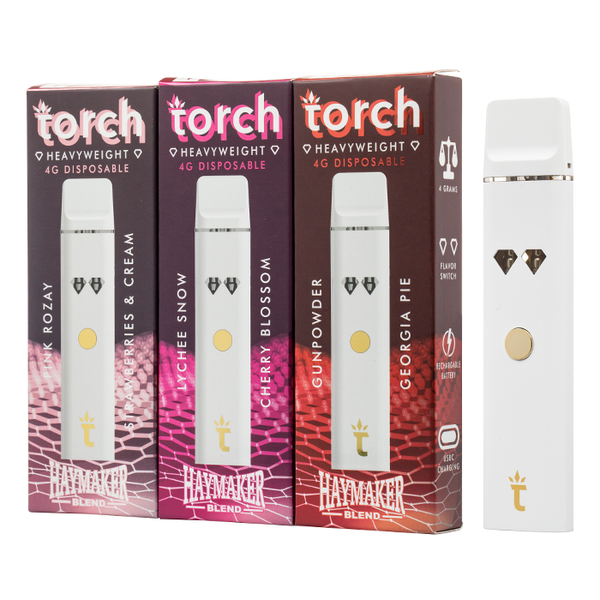 Torch Heavyweight 4g Haymaker THC-H & D11 & THC-JD 1ct Disposable Vape - Premium  from H&S WHOLESALE - Just $20.00! Shop now at H&S WHOLESALE