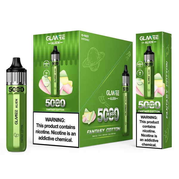 Glamee Alien 5000 puffs disposables vape - Premium  from H&S WHOLESALE - Just $55! Shop now at H&S WHOLESALE